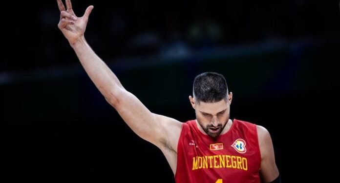 Nikola Vucevic reacts to Montenegro’s loss to Lithuania