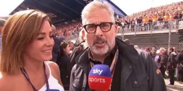 Steve Carell grid walk interview, video, race results, Max Verstappen