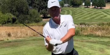 Envision a baseball swing to add clubhead speed with this drill