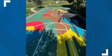 GR basketball court mural pays tribute to indigenous peoples
