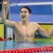 (LEAD) (Asiad) Kim Woo-min snatches gold in freestyle swimming