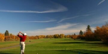 Always take practice swings from behind your ball. Here’s why