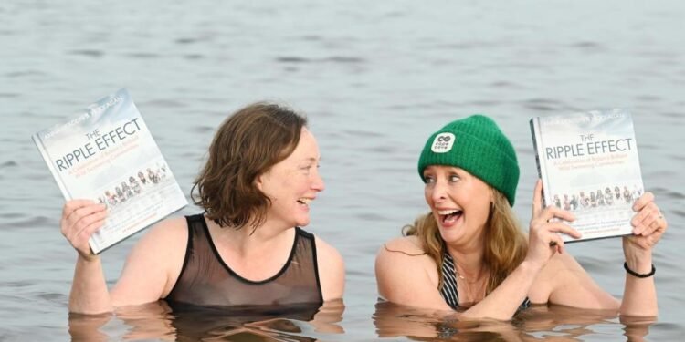 Over 100 take a dip at Portobello to mark launch of new book The Ripple Effect