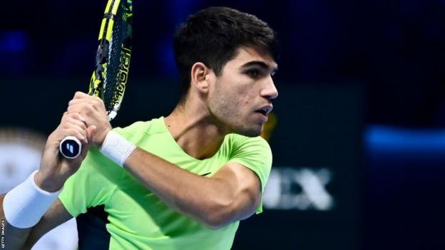 ATP Finals 2023 results: Carlos Alcaraz beats Andrey Rublev for first win in Turin