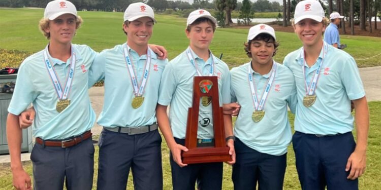 Charlie Woods helps high school team to state championship title