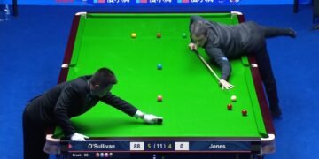 Judd Trump’s winning run ends at 22 at hands of Stephen Maguire at International Championship, Ronnie O’Sullivan through