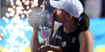 WTA Finals: Iga Swiatek thrashes Jessica Pegula in final to take number one rankings spot