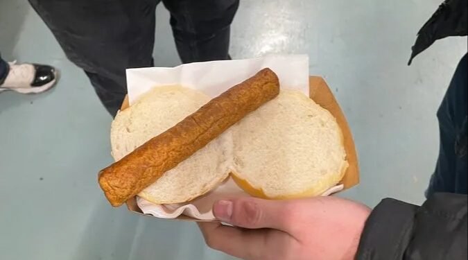 Arsenal fan told ‘you need to see a doctor’ after buying PSV sausage labelled ‘depression in food form’