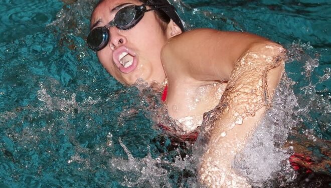 Norwell vs. Brockton high school swimming