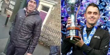 Ronnie O’Sullivan delights snooker fan in York as he is spotted waiting for a bus while smoking a cigarette