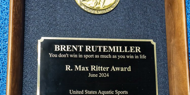 Brent Rutemiller Recognized by USAS with Max Ritter Award