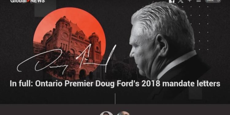 Ford gives Ontario ministers new marching orders: ‘Move the province forward’