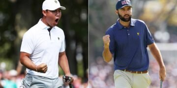 U.S. pulls ahead in Presidents Cup despite Tom Kim’s Saturday morning show