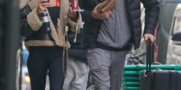 Andy Carroll seen with Lou Teasdale in first snaps since it was revealed pair had started dating