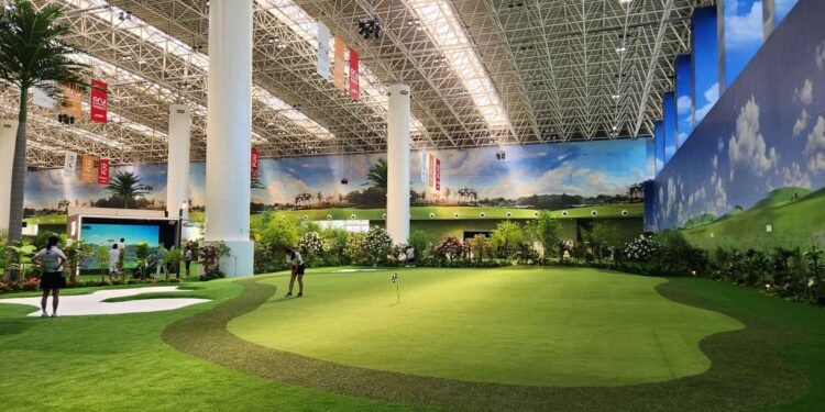 Does this crazy indoor course represent the future of golf design?