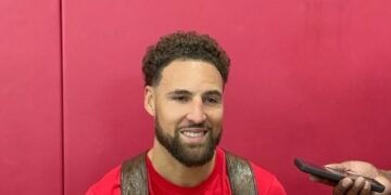 Klay Thompson talks nerves, Luka Doncic, and day 1 at Mavericks camp