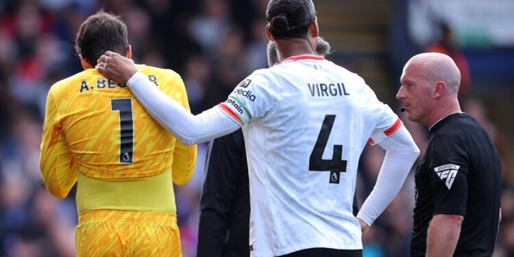 Liverpool star Alisson ruled out until November with hamstring injury