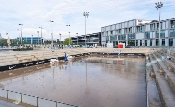 Rafa Nadal Academy Flooded by Storm