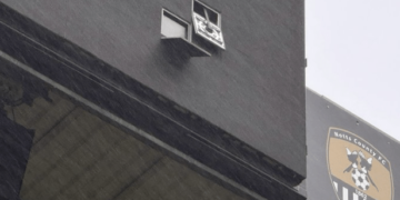 ELF clash between Notts County and Colchester postponed over safety fears as Storm Darragh wrecks vital part of stadium