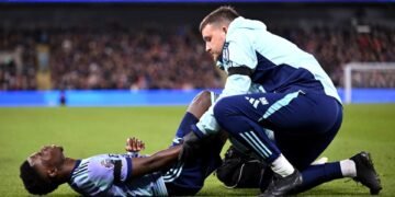 How long is Bukayo Saka injured for and what games will the Arsenal star miss?