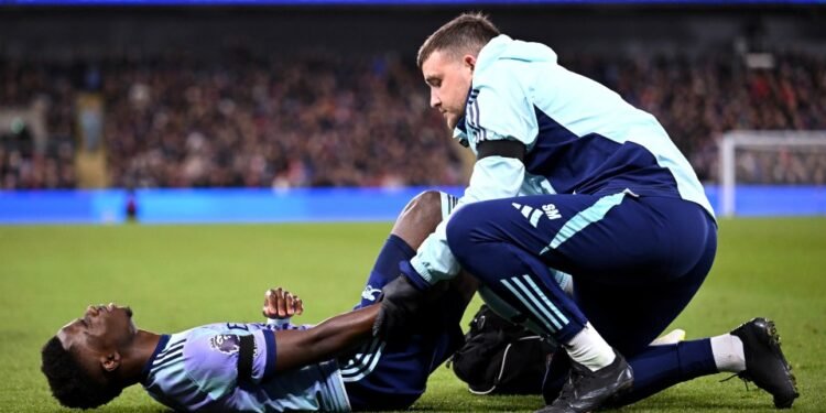 How long is Bukayo Saka injured for and what games will the Arsenal star miss?