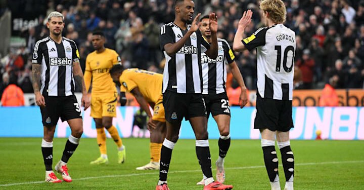 Alexander Isak fires Newcastle to all-time record-equalling win