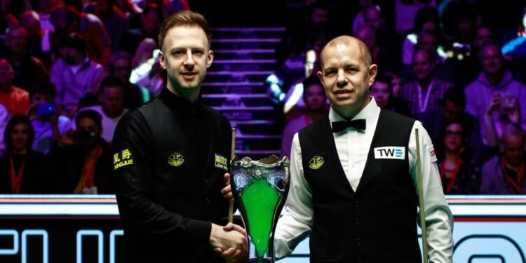 Favourite Judd Trump set to resume snooker ‘Grand Slam’ attempt