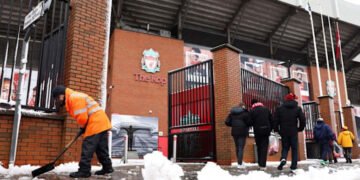 Liverpool’s FA Cup preparations disrupted by snowy weather