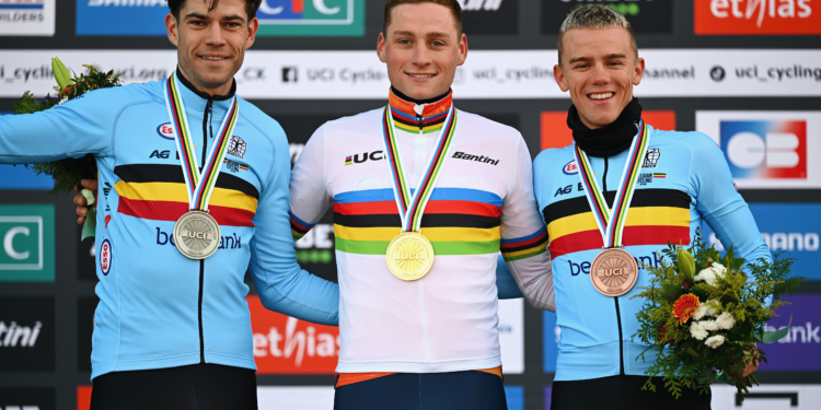 ‘A dream’ – Thibau Nys bounces back from illness with third place at Cyclo-cross Worlds behind Van der Poel and Van Aert