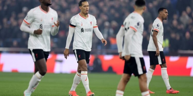 Aston Villa 2 Liverpool 2: Reds drop vital points in title race as Darwin Nunez blows golden chance to win game