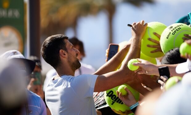 Djokovic is on Indian Wells Entry List