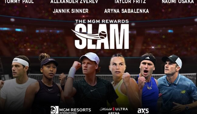 Stars Sinner, Sabalenka, Osaka Set for MGM Rewards Slam in Las Vegas