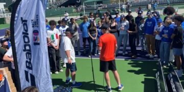 Babolat Hosts Palisades High Tennis Team at Indian Wells