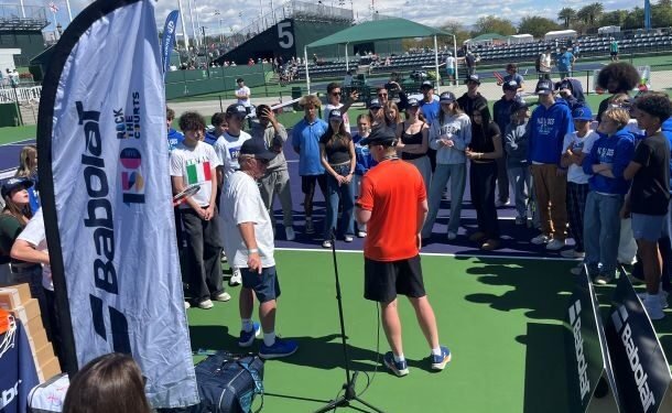 Babolat Hosts Palisades High Tennis Team at Indian Wells
