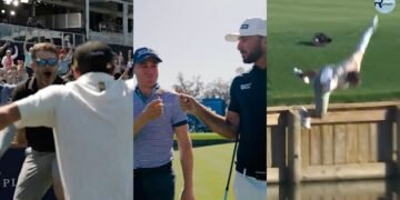 Caddie ace at 17, pond-plunging pro and cake pops