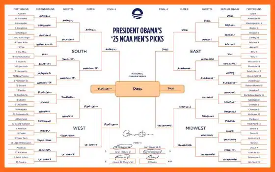 Former President Barack Obama Makes March Madness Picks – Basketball Insiders