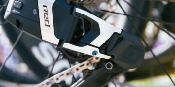Lidl-Trek have drilled their 13sp derailleurs for Paris-Roubaix to make them 12sp